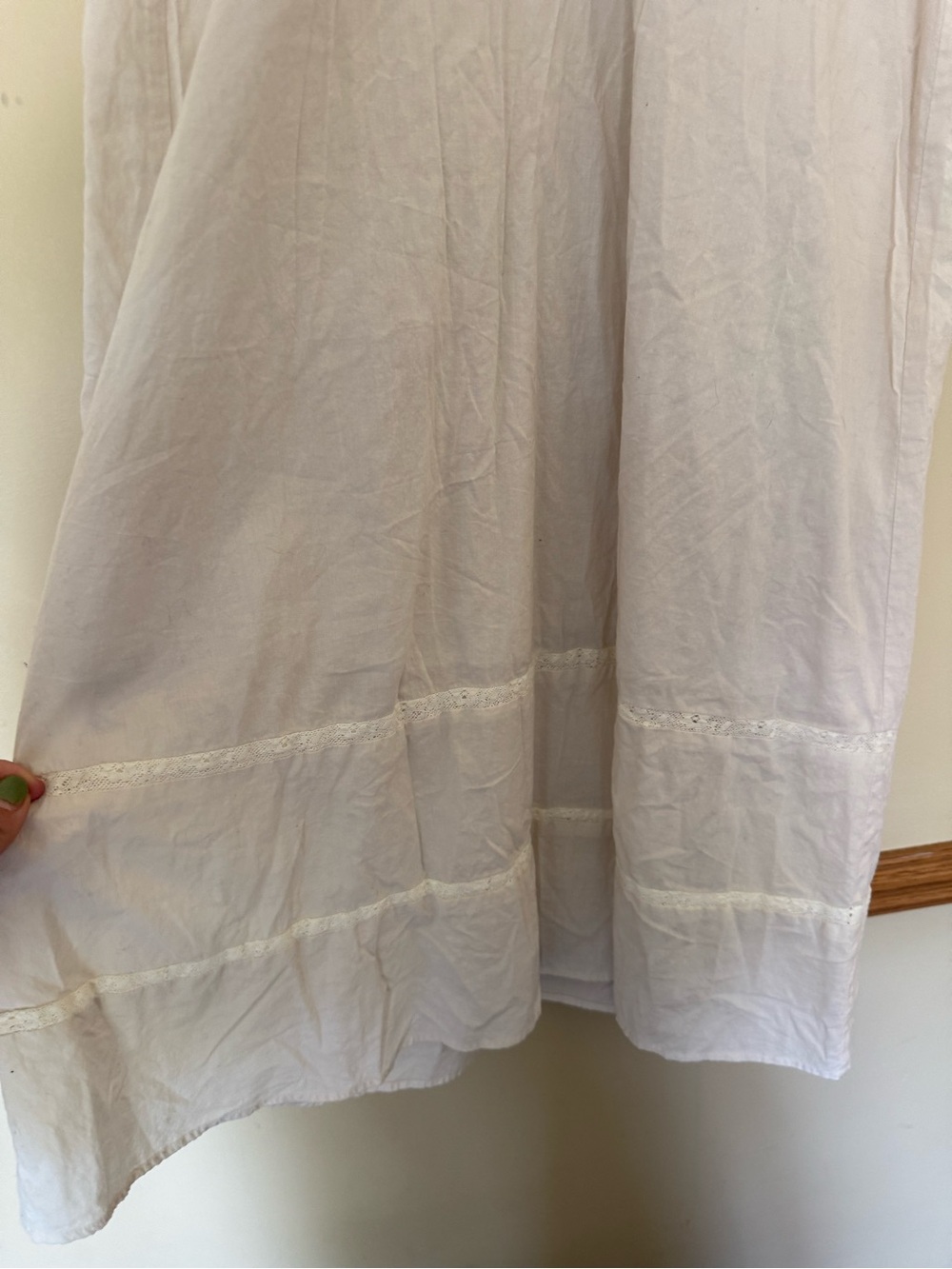 REFORMATION Fran Dress Cream Midi cotton Dress 4 - Picture 4 of 12